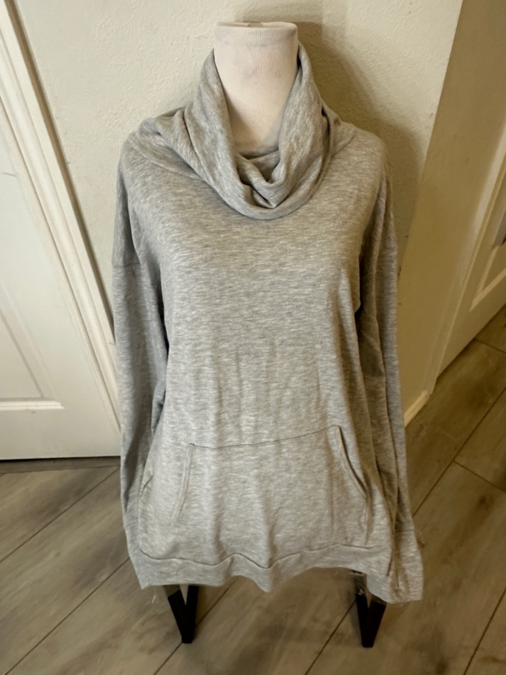Forever 21 Light Grey Cowl Neck Pullover Sweater
